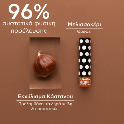 Apivita Lip Care Chestnut 4.4G