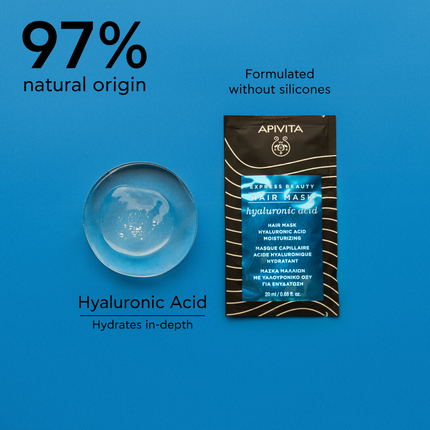 Apivita Express Hair Mask - Hyaluronic Acid 20ml
