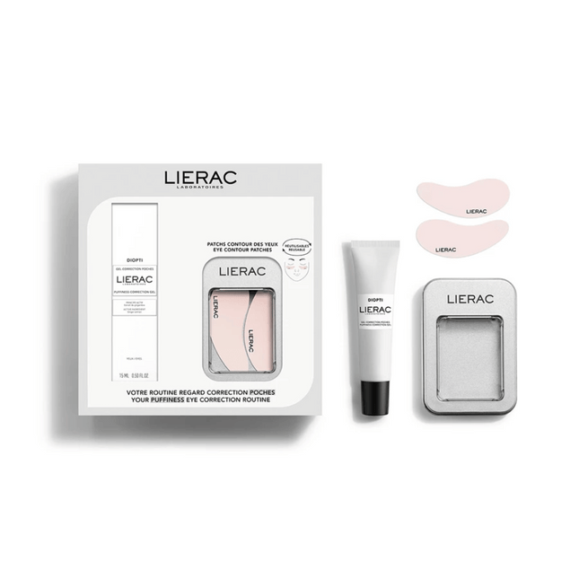 Lierac Diopti Puffiness Correction Gel 15ml & Eye Countour Patches