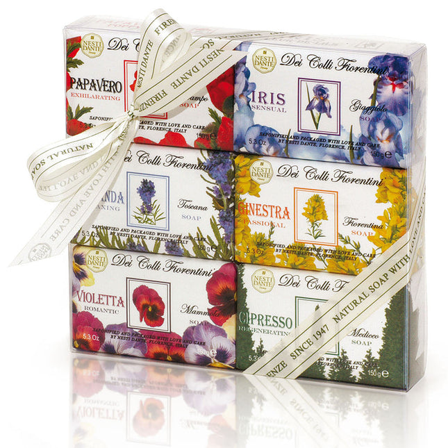 Nesti Dante Dei Colli Fiorentini Soap Gift Set ( 6pk)  IENesti Dante Dei Colli Fiorentini Soap Assortment 6x150g