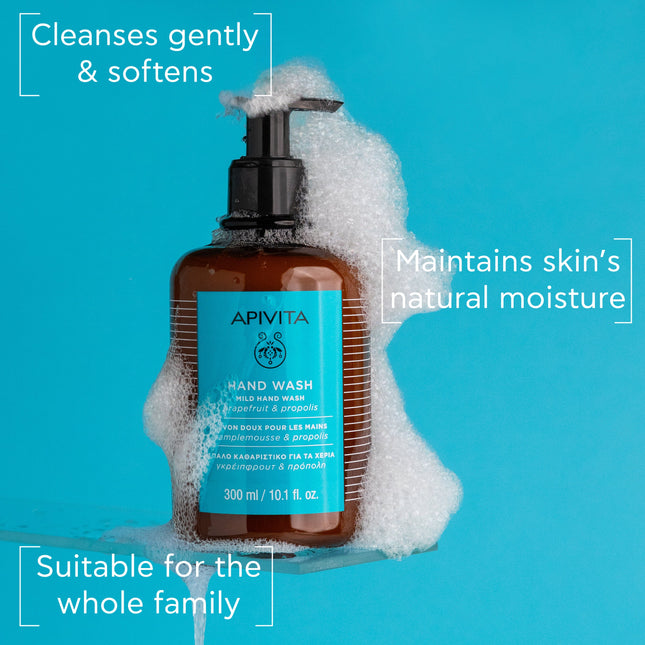 Apivita Hand Wash With Grapefruit & Propolis  300ml
