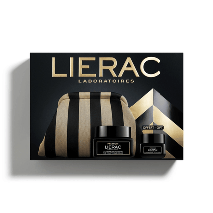 Lierac PREMIUM Voluptous Cream Set in Gold Pouch