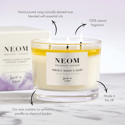Neom SLEEP Perfect Night's Sleep Scented Candle (3 Wick) 420g