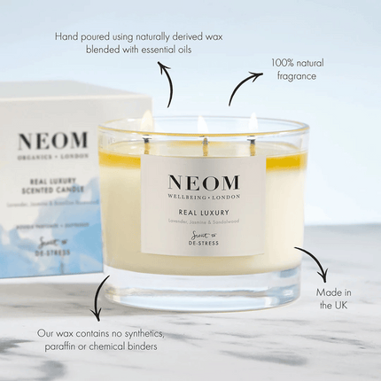 Neom DE-STRESS Real Luxury Scented Candle (3 Wick) - 420g
