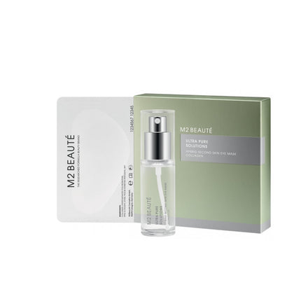M2 Beaute  Ultra Pure Solutions Hybrid Second Skin Eye Mask Collagen 30ml + 7pce pads
