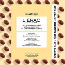 Load image into Gallery viewer, Lierac Sunissime Duo The Preparing Capsules  60caps
