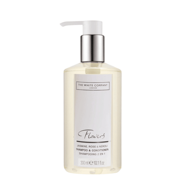 The White Company 2-in-1 Flowers Shampoo and Conditioner (300ml)
