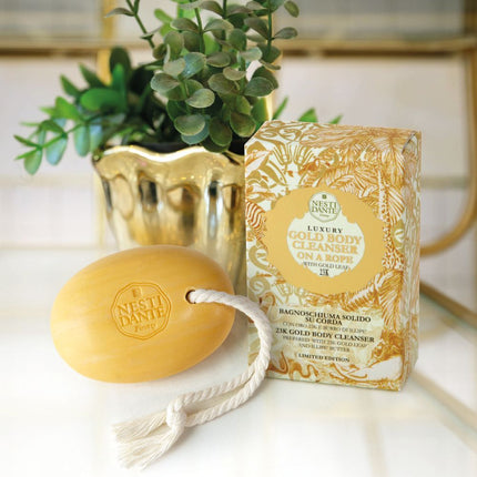 Nesti Dante-Luxury Gold Body Cleanser On a Rope 150gm 